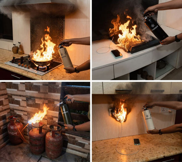 Comprehensive Fire Control for Kitchen, Electrical & Fabric Fires